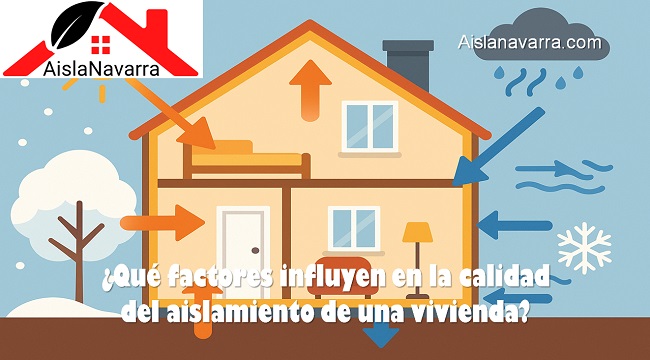 Qué factores influyen en la calidad del aislamiento de una vivienda