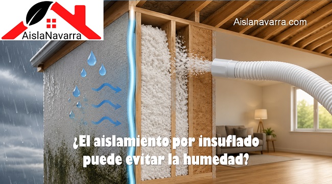 El aislamiento por insuflado ayuda a prevenir problemas de humedad