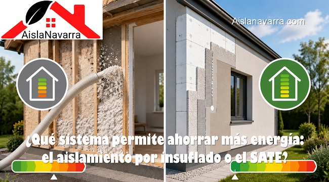 Qué sistema permite ahorrar más energía: el aislamiento por insuflado o el SATE